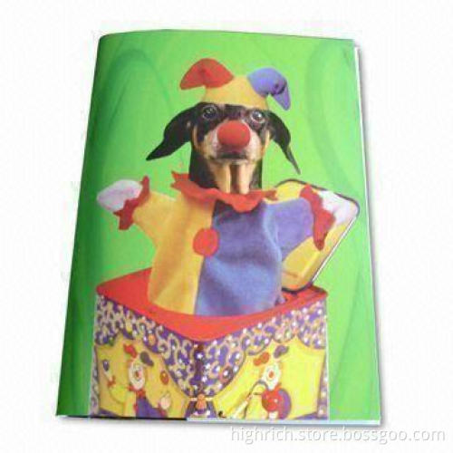 Musical Greeting Card, Customized Designs are Accepted, Made of White Paper Card Material